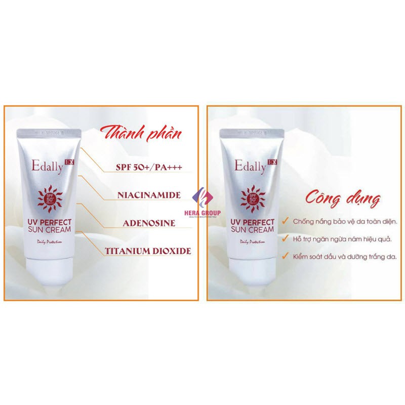 Kem chống nắng ngừa nám hoàn hảo Edally - UV Perfect Sun Cream SPF50+/PA+++