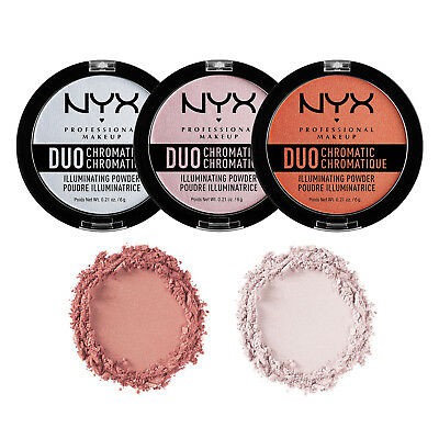 Phấn highlight Nyx Duo Chromatic Illuminating Powder 6g hàng xách tay Mỹ