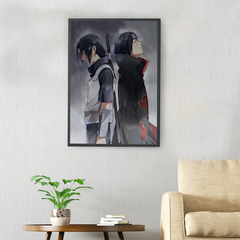 1 Tấm Áp Phích Dán Tường Trang Trí Nội Thất Hình Naruto