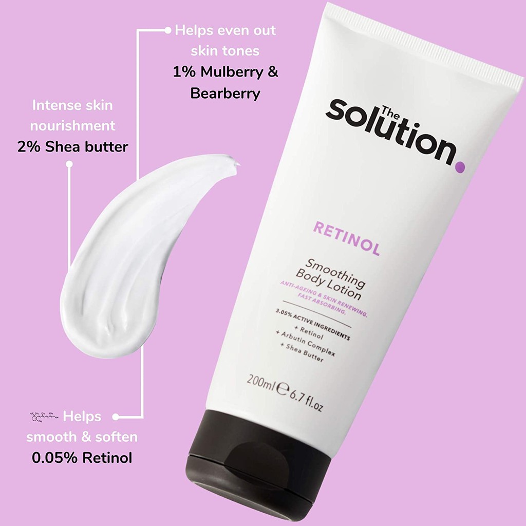 [TOP 1 SHOPEE] Dưỡng thể sáng da, giảm mụn, chống lão hóa The Solution Body Lotion 200ml (Bill Anh)