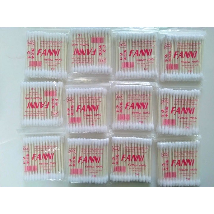 Bông ngoáy tai Fanni LẺ 1 GÓI bông ngoáy tai dùng một lần