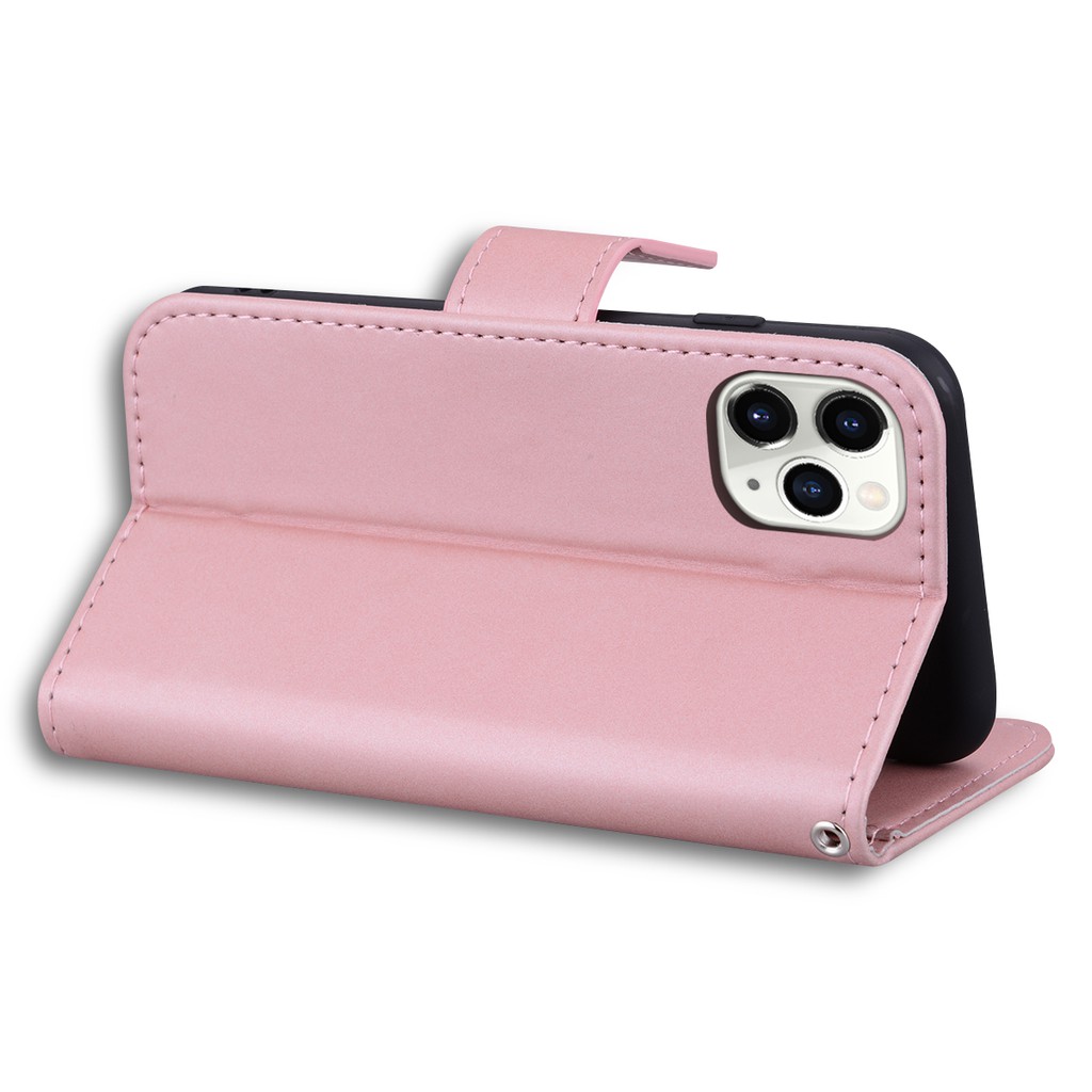 Ốp Điện Thoại Da PU Viền TPU Dẻo Nắp Gập Từ Tính Kèm Ngăn Đựng Thẻ Cho iPhone 13 12 iPhone 11 Pro Max iPhone 13 12 mini