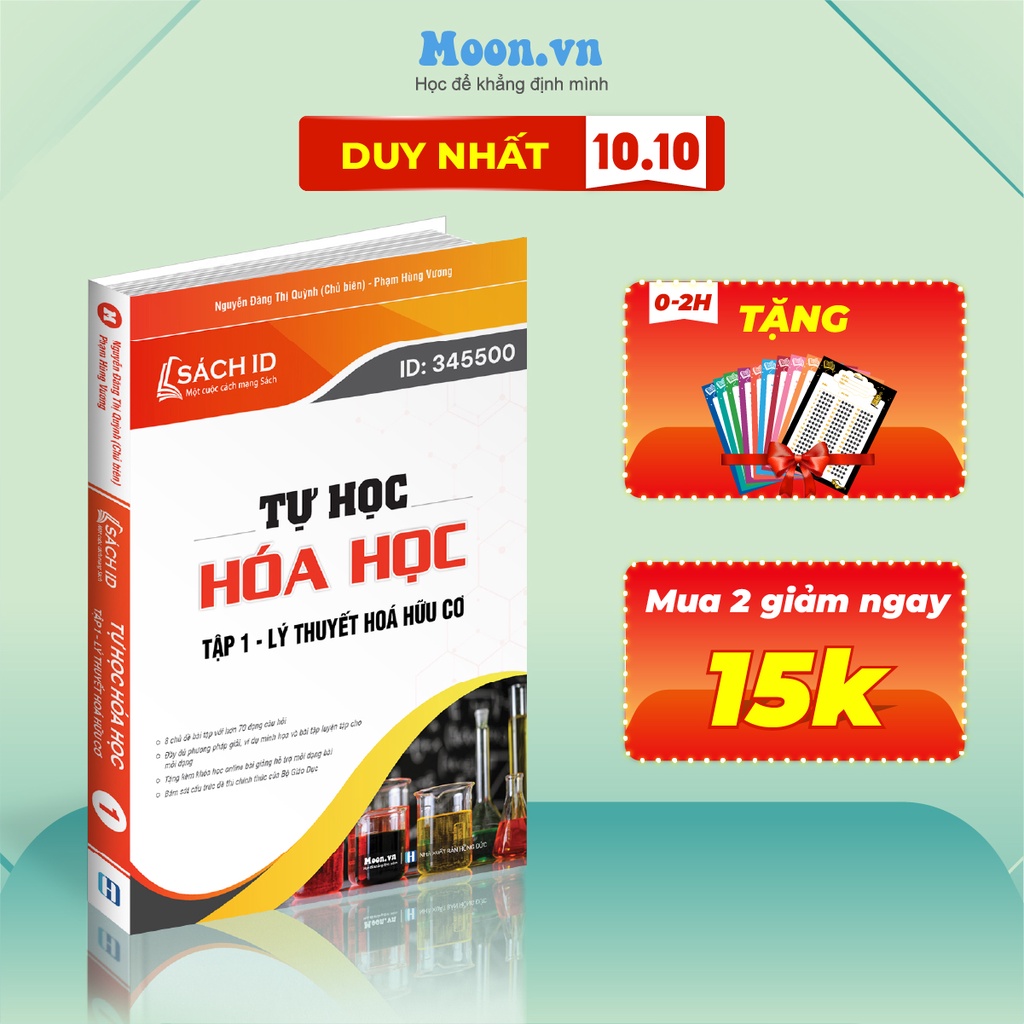 Sách hoá học luyện thi thpt quốc gia và đánh giá năng lực 2023, 3000 câu hỏi lý thuyết hữu cơ lớp 12.