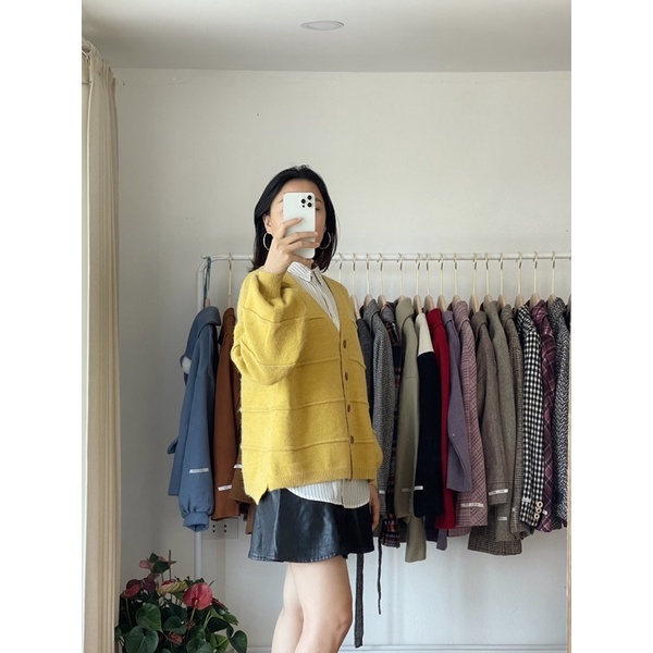 (Mona Si 2hand) Áo len cardigan nữ