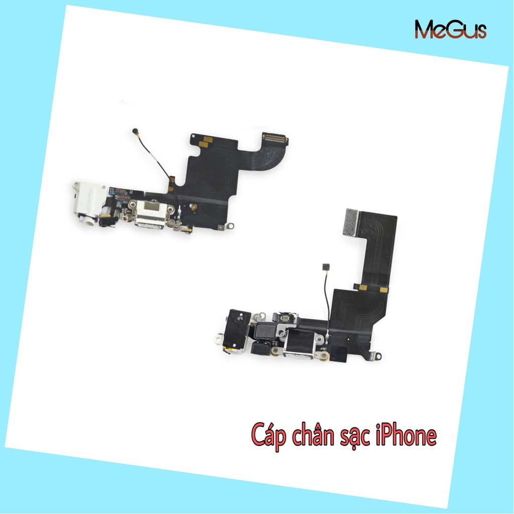 Cụm bo cáp chân sạc + mic + chân tai nghe iPhone các dòng  zin bóc máy