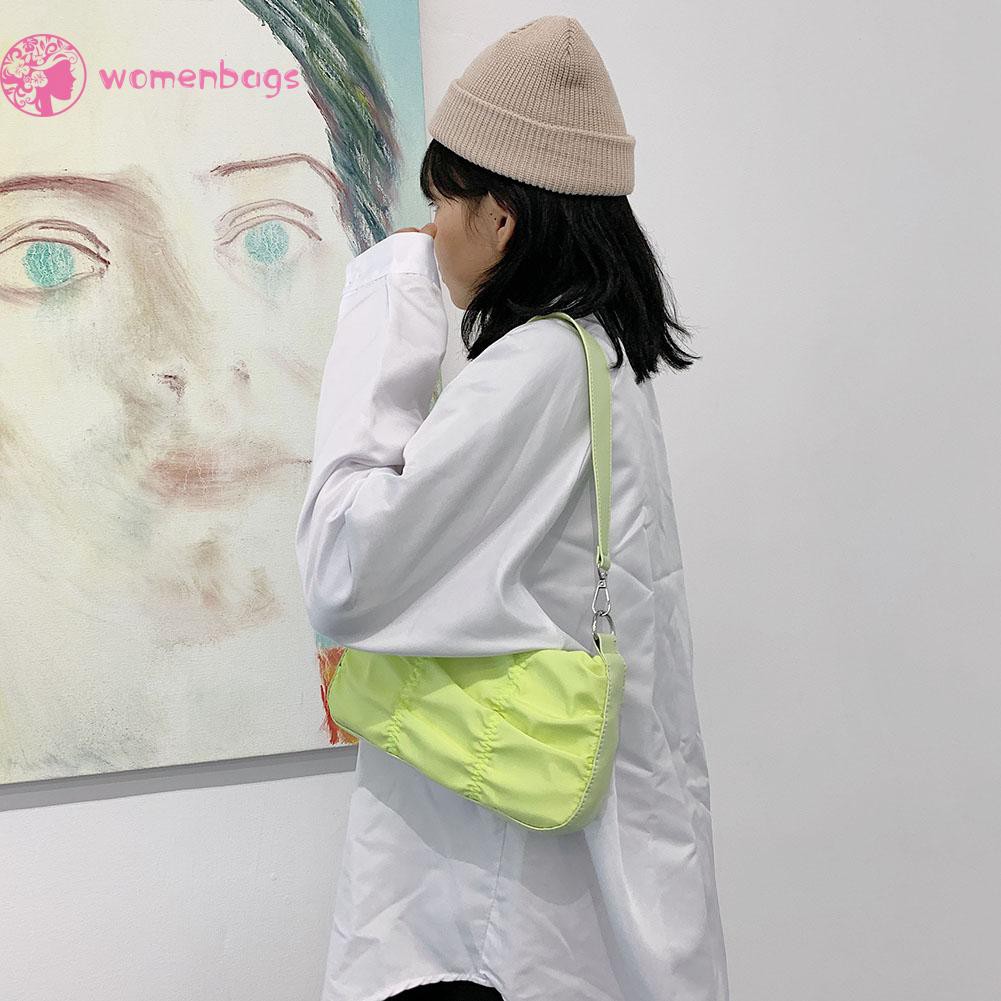 Túi xách xếp ly đơn giản màu trơn thời trang cho nữ | BigBuy360 - bigbuy360.vn