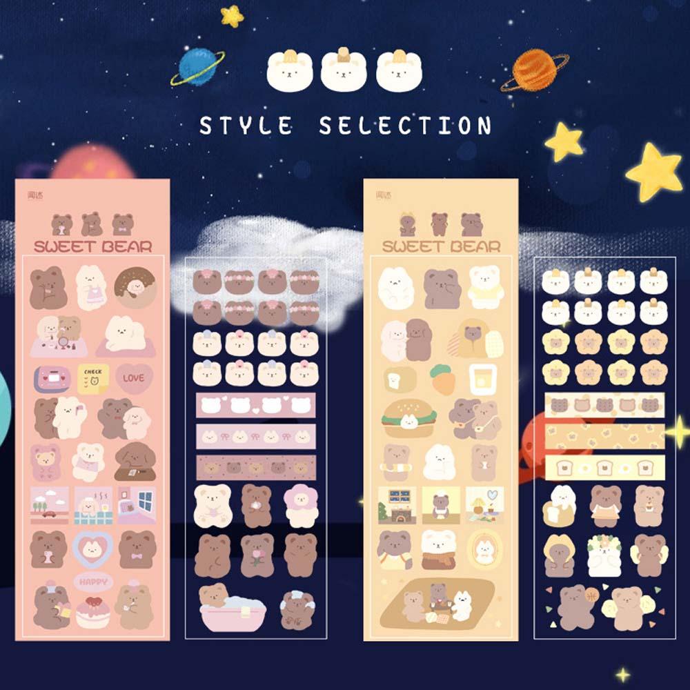 Bộ 2 Miếng Dán Trang Trí Sổ Tay / Nhật Ký Dễ Thương