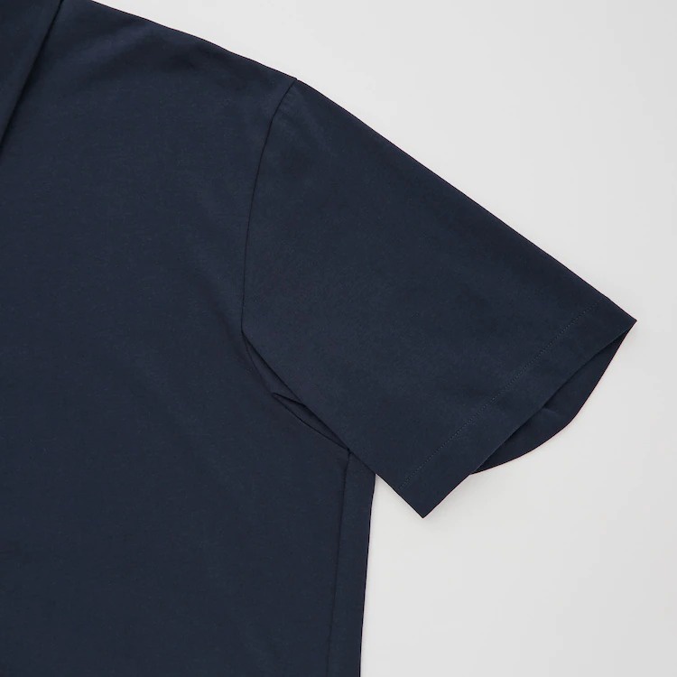 Áo Sơ Mi Thun Lạnh Airism Ngắn Tay Nam - Uniqlo Nhật Bản