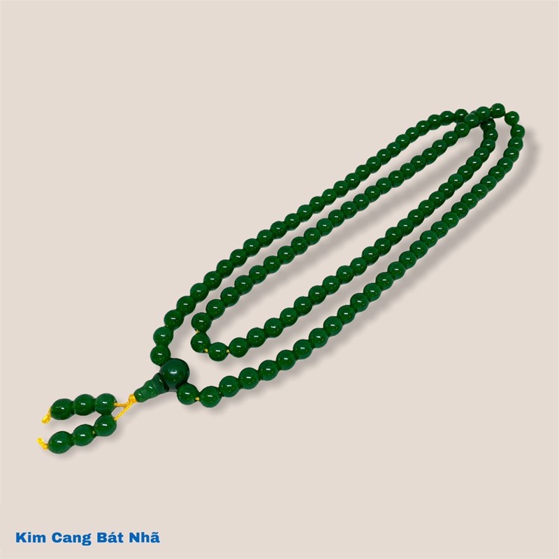 CHUỖI LƯU LI XANH LỤC 108 HẠT