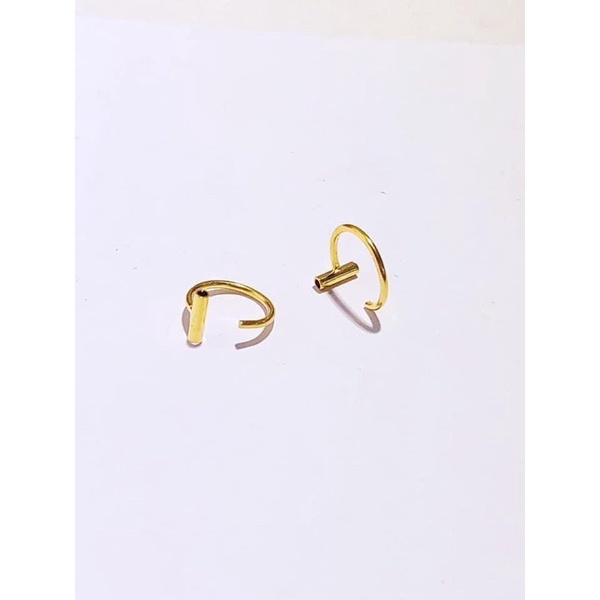 Bông Tai Vàng Nữ Dáng Móc C Kẹp Vành Nhiều Mẫu Mã Mới Không Gây Đau Tai, Phong Cách Hot Hit -Trang sức Vàng Bạc Hoà Thảo