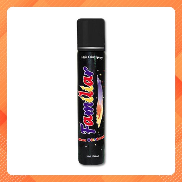 B2- Vàng nâu đất Gôm xịt màu tạm thời Familiar đủ màu 100ml keo nhuộm gội là hết