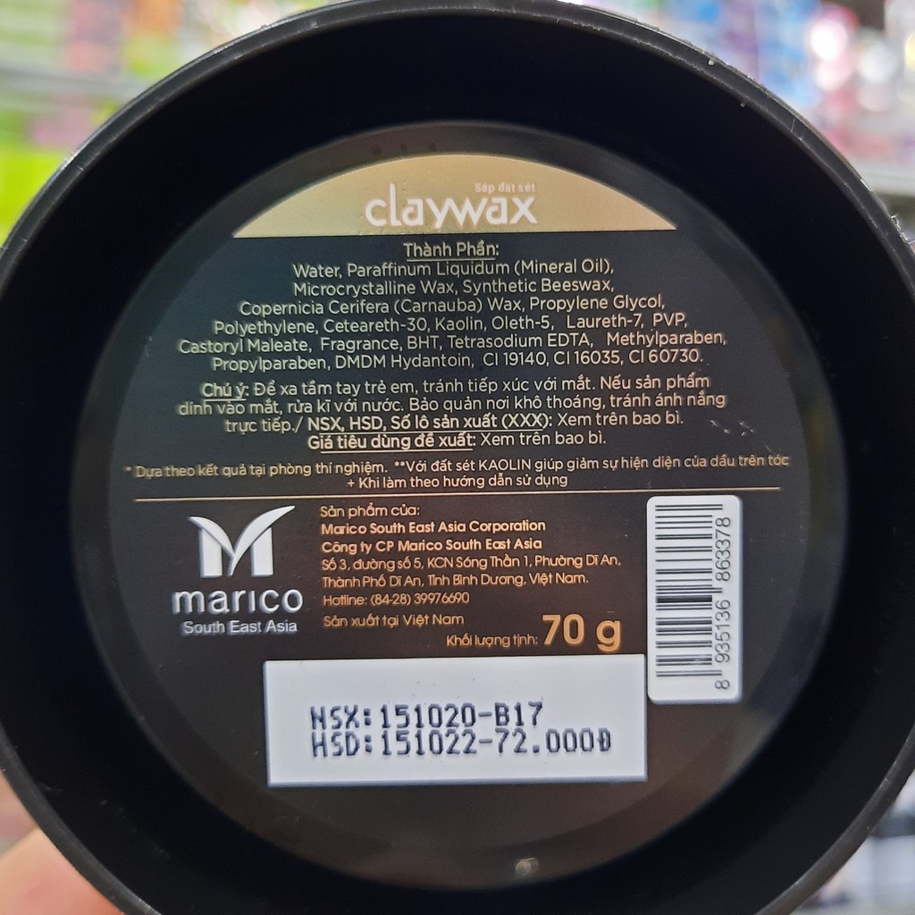 Sáp đất sét Xmen Salon Solutions - Clay Wax 70g