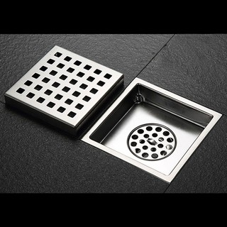 Phễu thoát sàn ngăn mùi hôi 15x15cm ống thoát 5-13cm nx6263