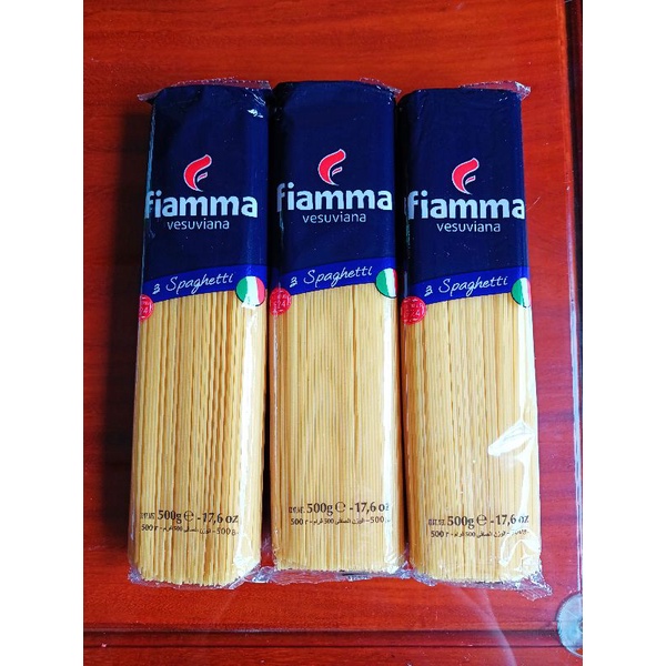 Date mới Mì Ý Spaghetti Số 3 Fiamma 500g