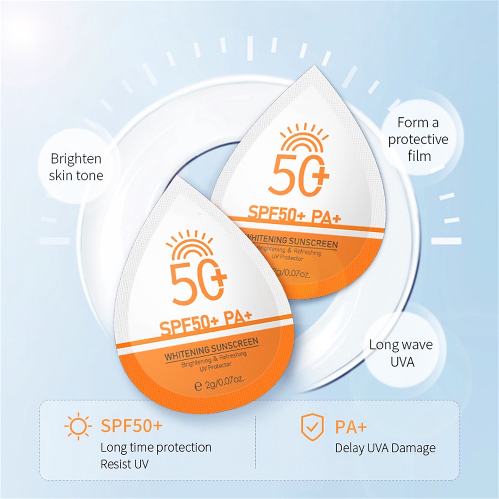 Hàng giao ngay Kem Chống Nắng SPF50+ PA+ 2g/0.07oz Làm Trắng Da Mùa