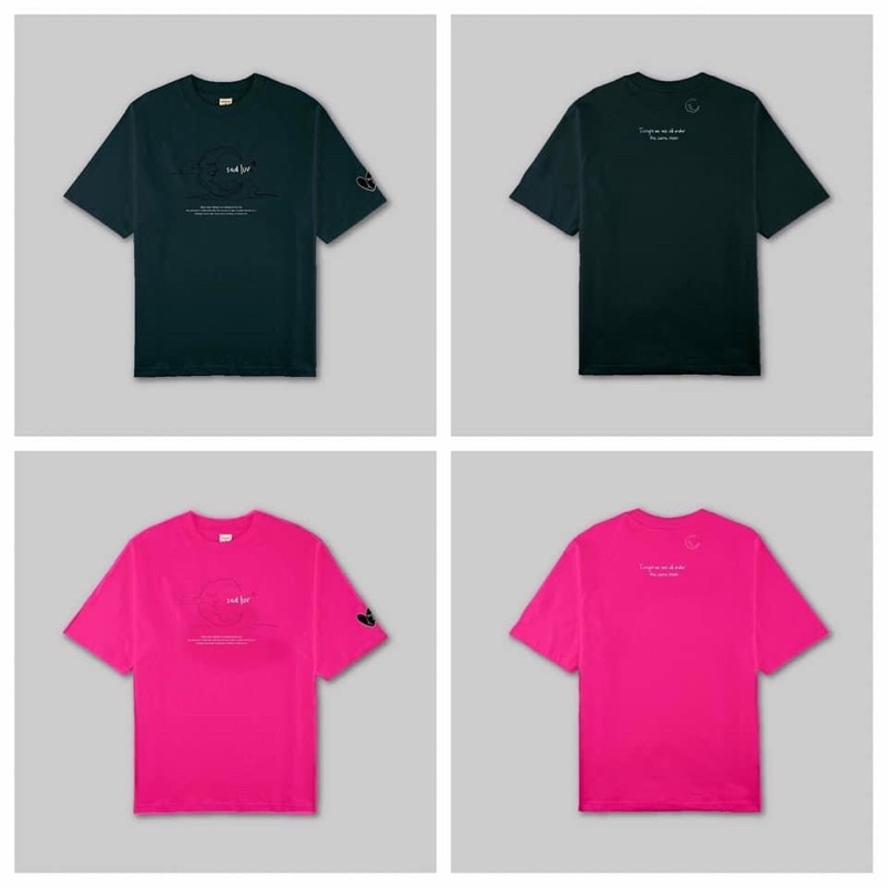 Áo thun SADBOIZ SADLUV mallard green&amp;pink SADBOIZAINTCRY ( Ưu đãi tặng kèm box+sad tote bag có giới hạn)