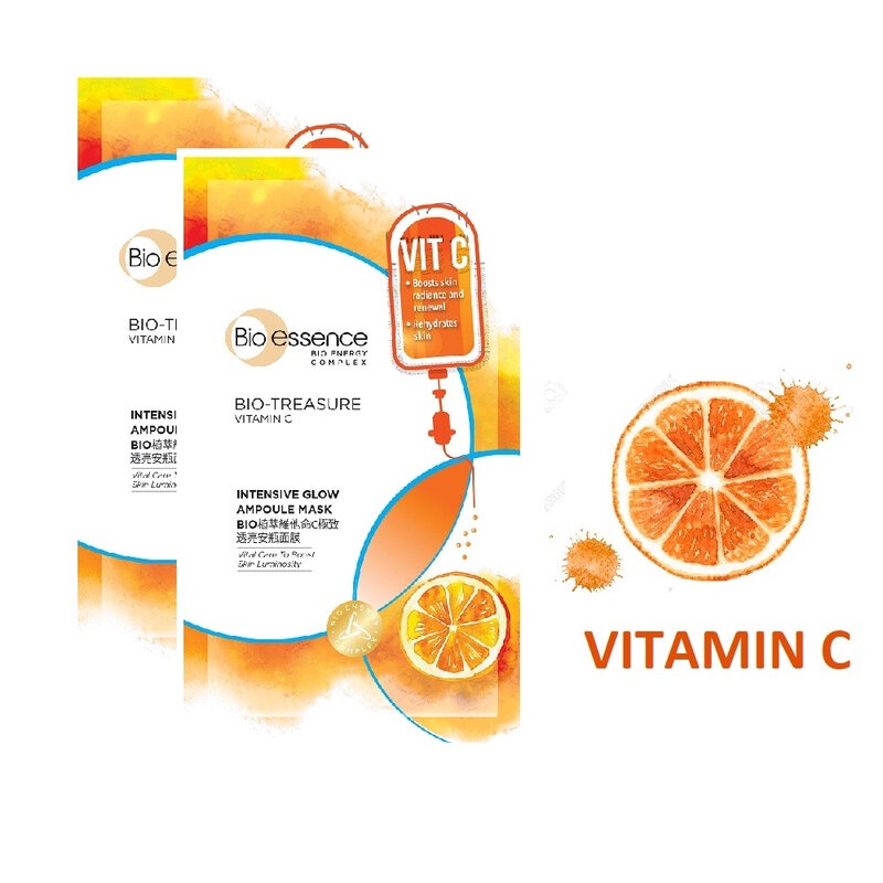 Mặt Nạ Bio-Essence Vitamin C Dưỡng Sáng, Căng Bóng Da 20ml
