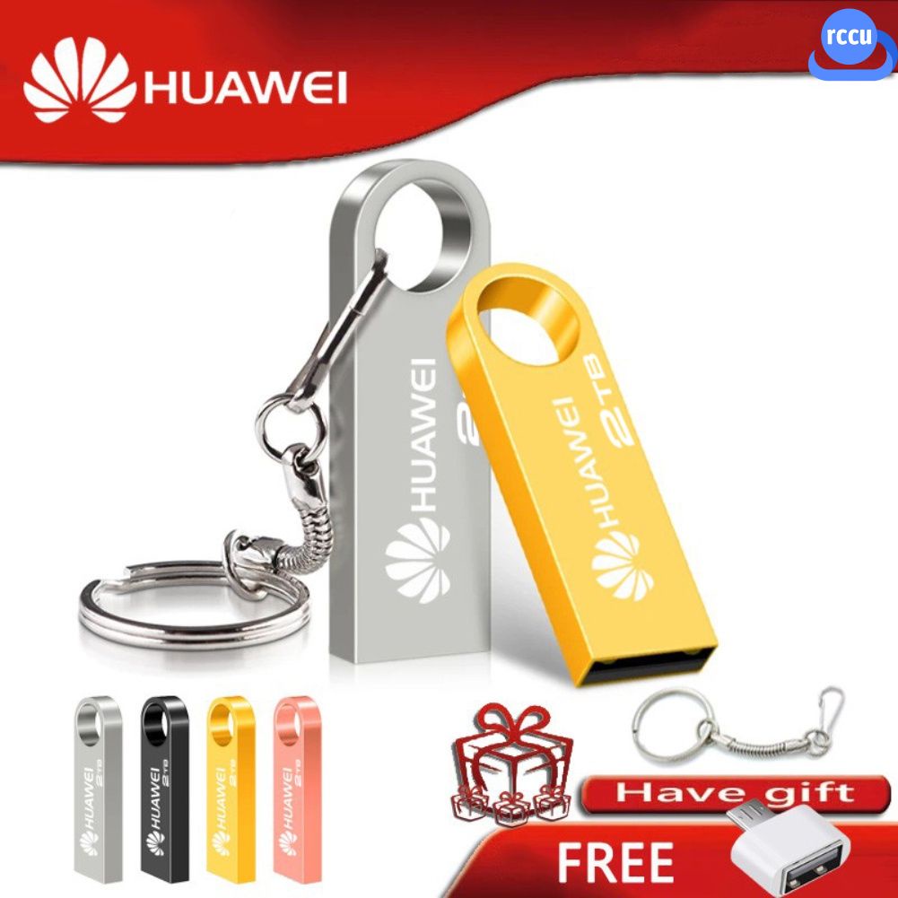 USB lưu trữ HUAWEI USB3.0 bút không thấm nước ổ đĩa flash USB 128GB Bộ nhớ Kim Loại ổ đĩa Flash 256GB 512GB 1TB Pendrive 2TB (Bạc/Vàng/Hồng/Đen/Xanh/Đỏ/Màu xanh) 『 rccu 』