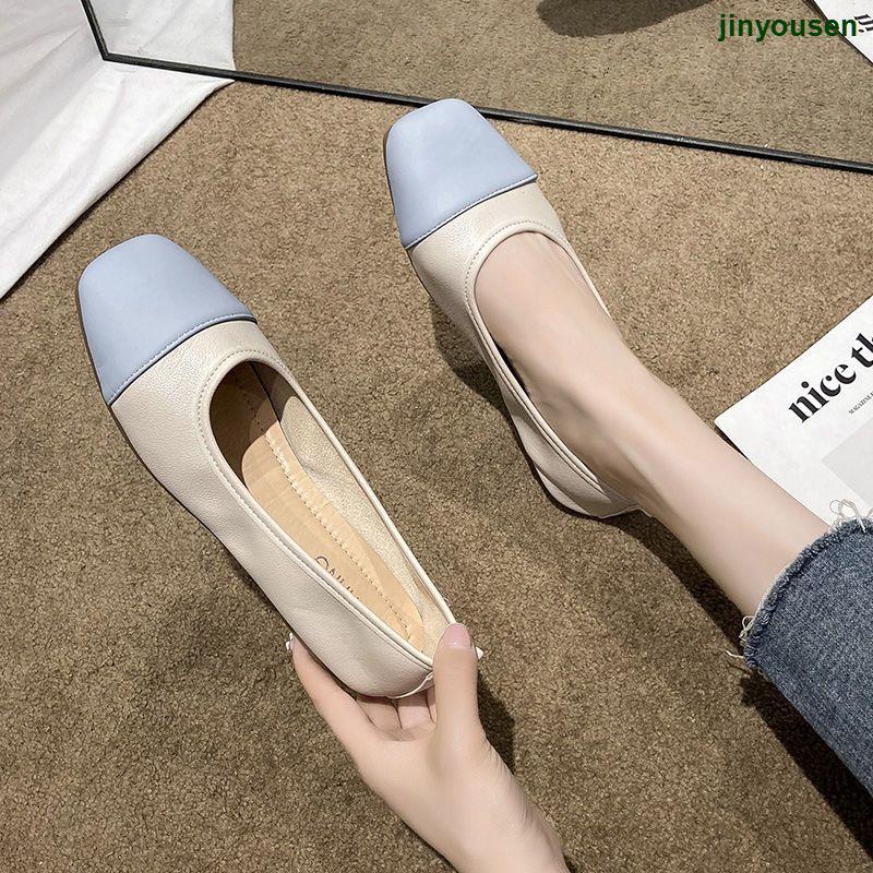 Giày Búp Bê Đế Bằng Mềm Mại Phong Cách Chanel Pháp Thời Trang Xuân Hè 2022 Cao Cấp Cho Nữ