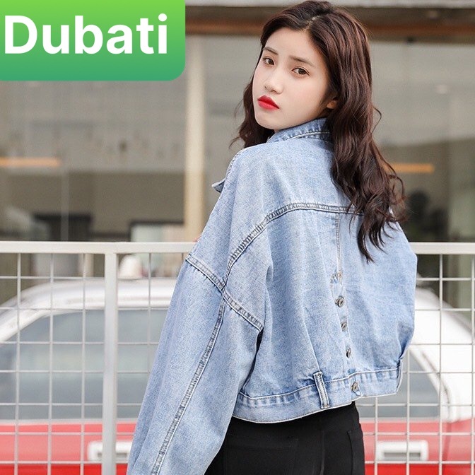 ÁO JEAN NỮ TRƠN XINH XẮN CÓ KHUY SAU SÀNH ĐIỆU HỢP THỜI TRANG- DUBATI FASHION