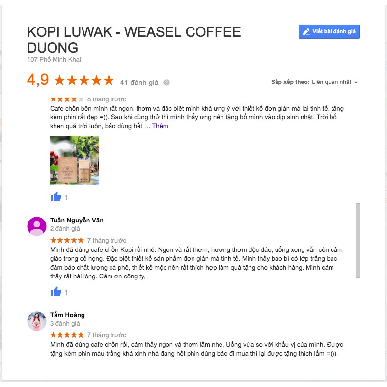 [2 gói] Cà phê Chồn Weasel - RANG XAY NGUYÊN CHẤT - thơm ngon đặc biệt - 150g/gói - DƯƠNG CAFE | BigBuy360 - bigbuy360.vn