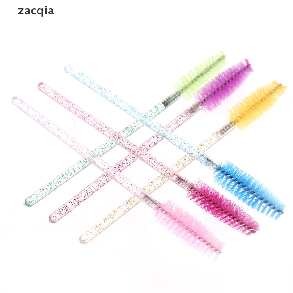 Bộ 50 Cọ Trang Điểm Lông Mi / Lông Mày Dùng Một Lần Kèm Lược Pha Lê