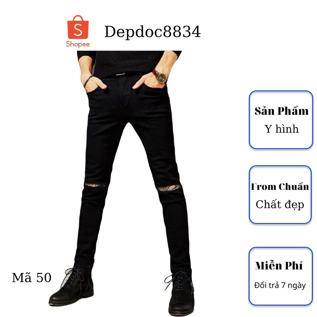Quần jean nam cao cấp, chất liệu bò ( jean ) mềm mịn, from chuẩn, có nhiều mẫu đẹp mới đi kèm depdoc94