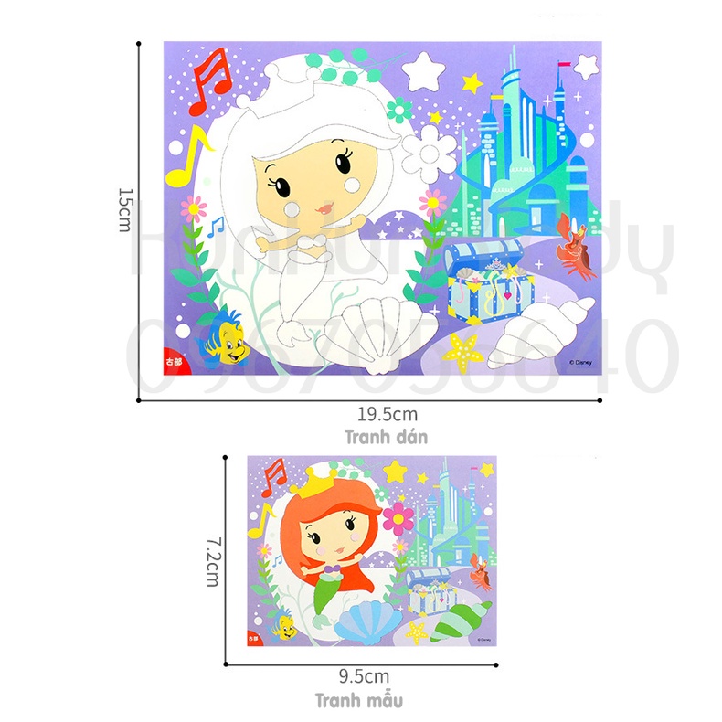 Tranh dán xốp 3D chủ đề Disney cho bé