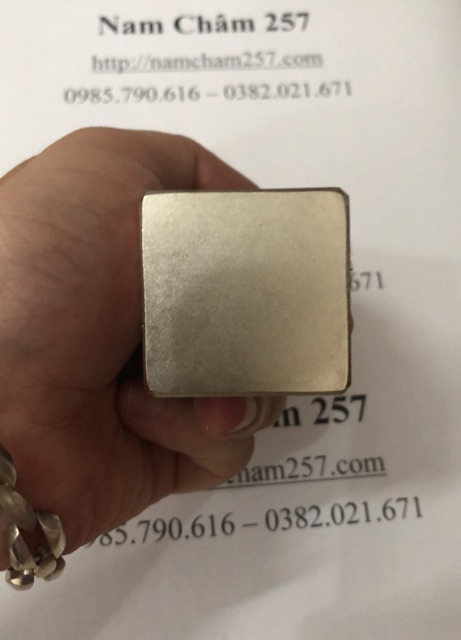 [Xả Kho] Nam châm trắng đất hiếm 37x37x17mm loại nam châm vuông lực hút mạnh