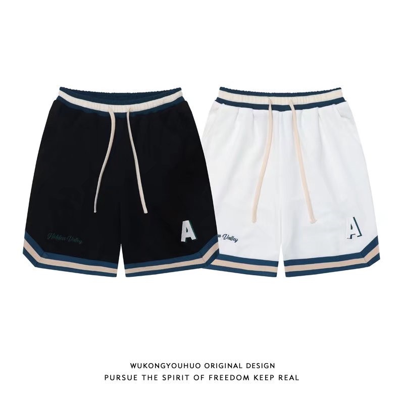 Quần Short Thể Thao Lưng Thun Ống Rộng In Chữ Phong Cách Thời Trang Hàn Quốc Cho Nam Giới Size M-3XL