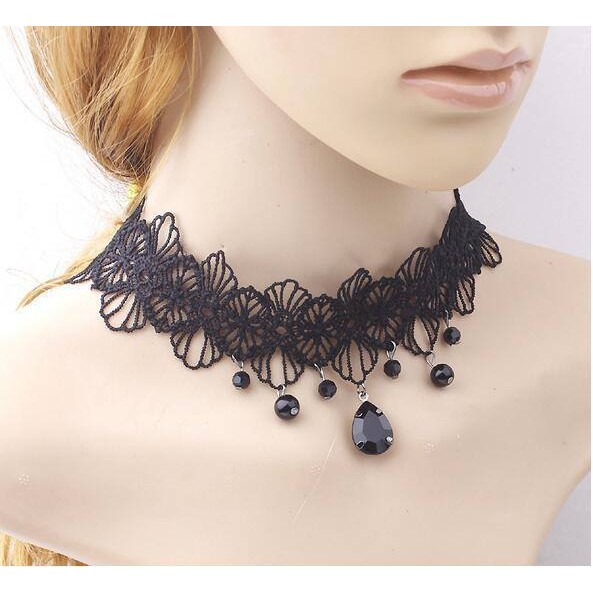 Vòng cổ dây chuyền Choker tatoo cổ trang tua rua thiết kế thời trang quà tặng xinh xắn đáng yêu