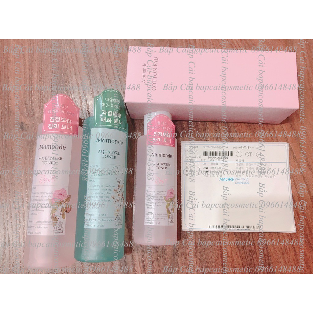 MBC M76 Nước hoa hồng Mamonde toner các loại Rose/Pore/Chamomile/Aqua Peel/Honey/Centella/Retinol/Rose mới
