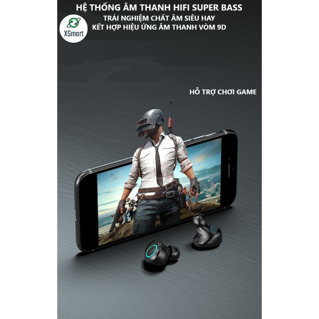 Tai nghe bluetooth không dây M13 PREMIUM BASS, có màn hình kỹ thuật số hiển thị pin, đồng hồ, tai phone nhét tai đẹp | BigBuy360 - bigbuy360.vn