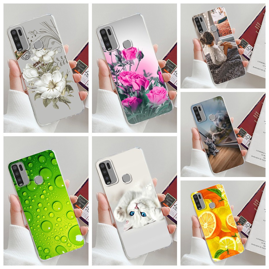 Ốp Lưng Điện Thoại Nhựa Mềm Vivo Y30 Y50 Y30I Hình Hoa