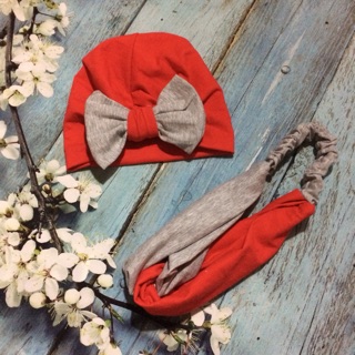 Set turban mẹ bé ct