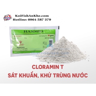 Cloramin T trị nấm mang ở cá Koi 50g
