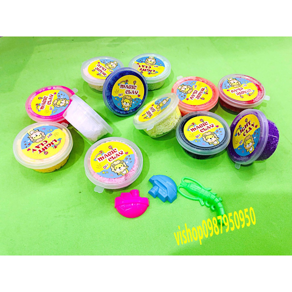 đồ chơi slime - hộp xốp cực dẻo mềm mã RZF61 N5 bên