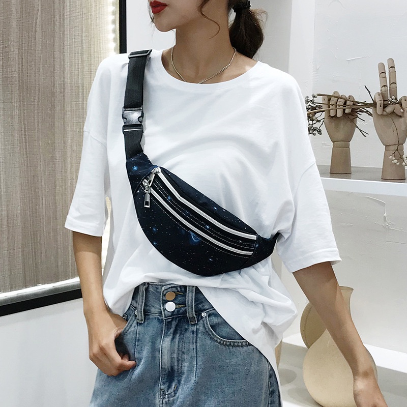 Túi đeo chéo ngực phong cách Hàn Quốc mới cho nam nữ