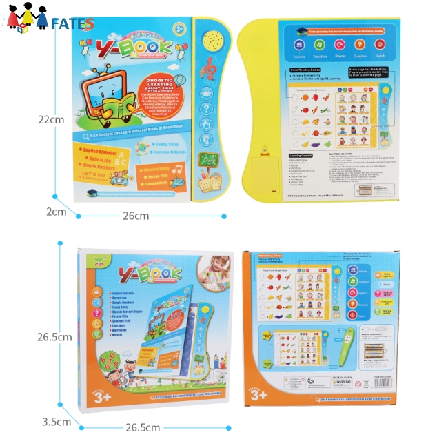 Kids Voiced Ebook with Reading Pen Early Learning Toy English Version