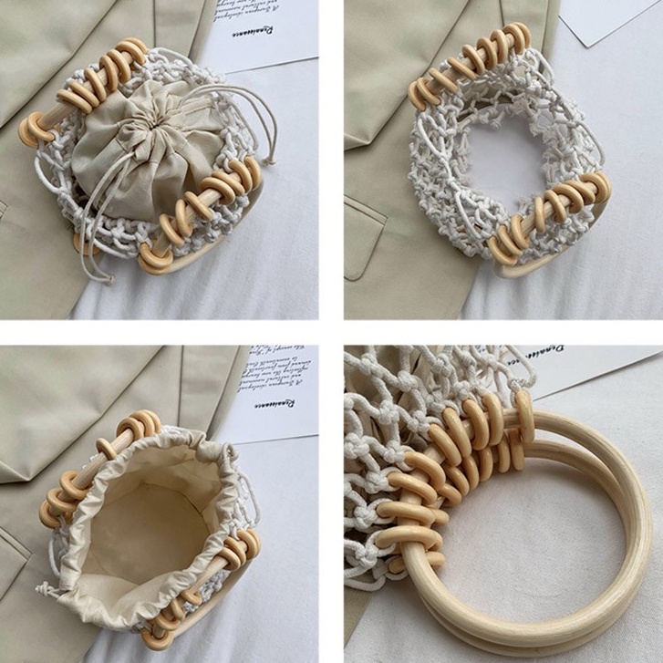 Túi cói xách tay thời trang đi biển dành cho bạn nữ