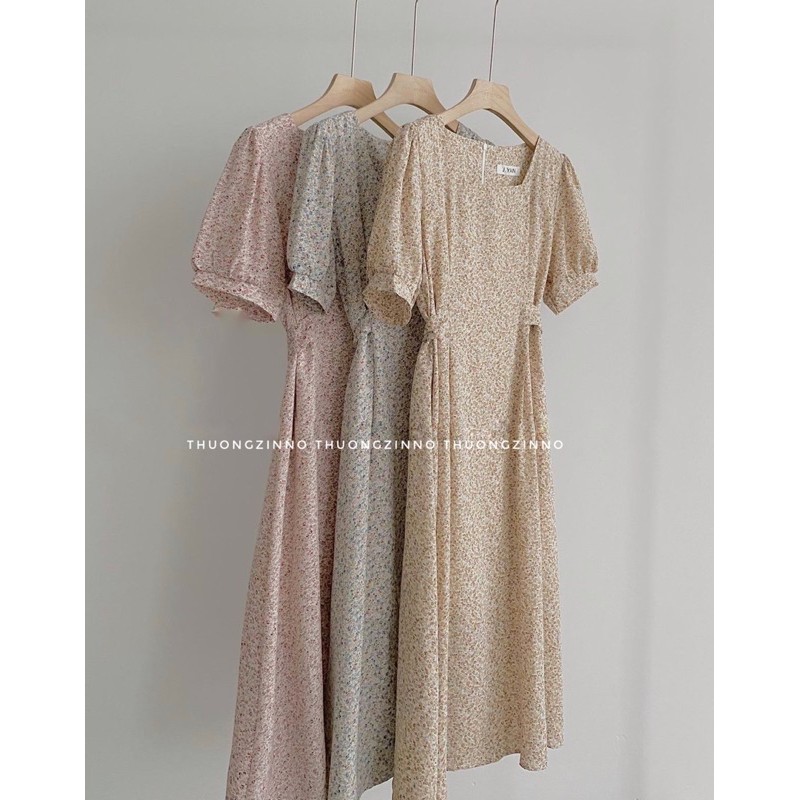 [Ảnh thật/Video] Đầm hoa vintage Myan dự tiệc dáng xoè tay cộc dễ thương Váy hoa ulzzang dáng dài Quảng Châu | BigBuy360 - bigbuy360.vn