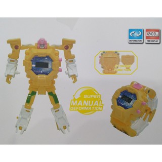 Đồ chơi đồng hồ pin biến hình robot