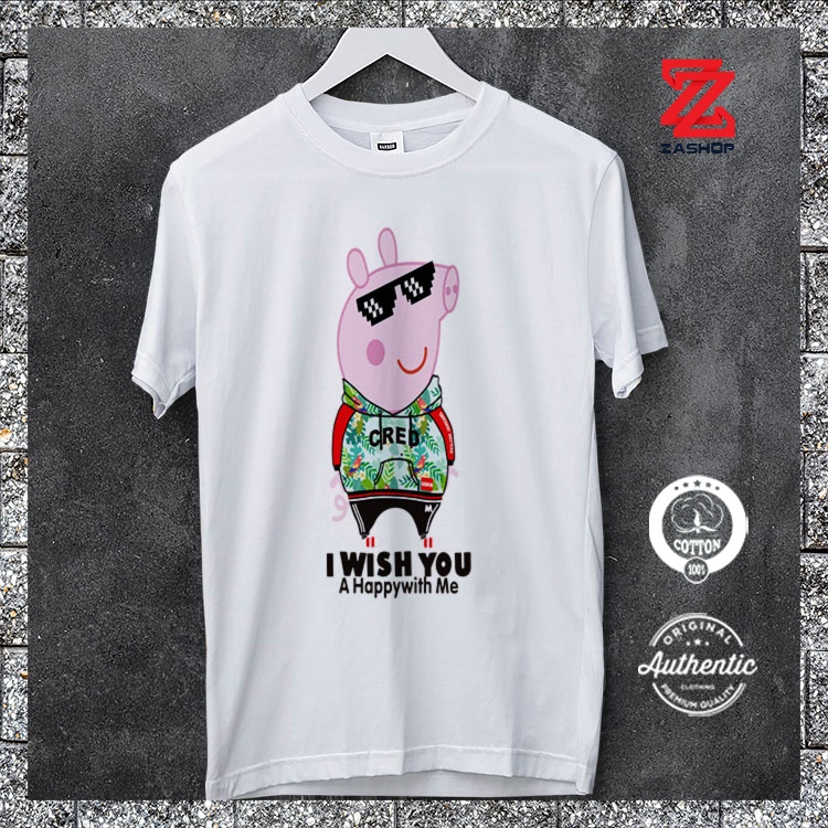 quảng cáo Áo Thun Nam P.e.p.p.a P.i.g_14 Zashop cổ tròn 100% Cotton cao cấp vải dày mịn không xù lông