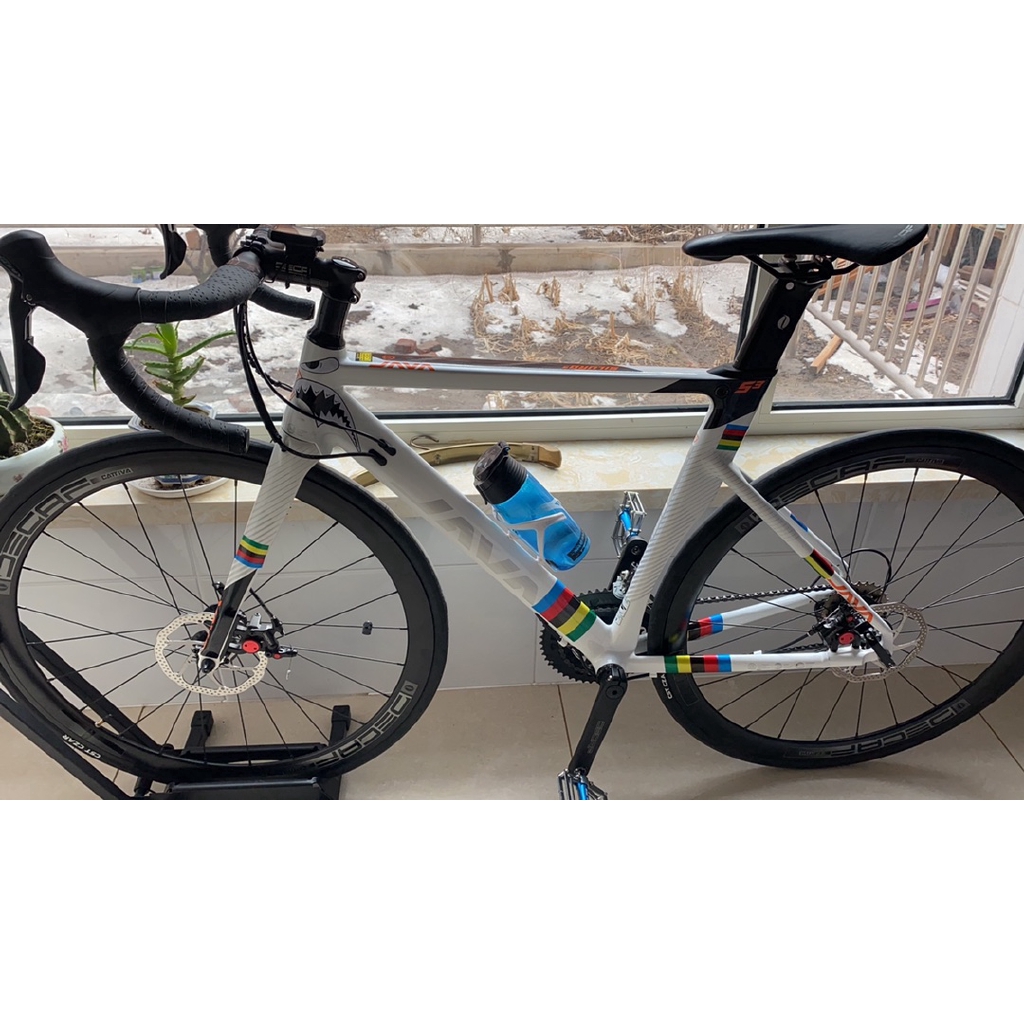 1 Miếng Dán Phản Quang Màu Cầu Vồng Trang Trí Xe Đạp MTB DIY