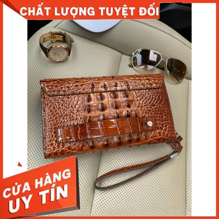 Túi Cầm Tay Da Thật