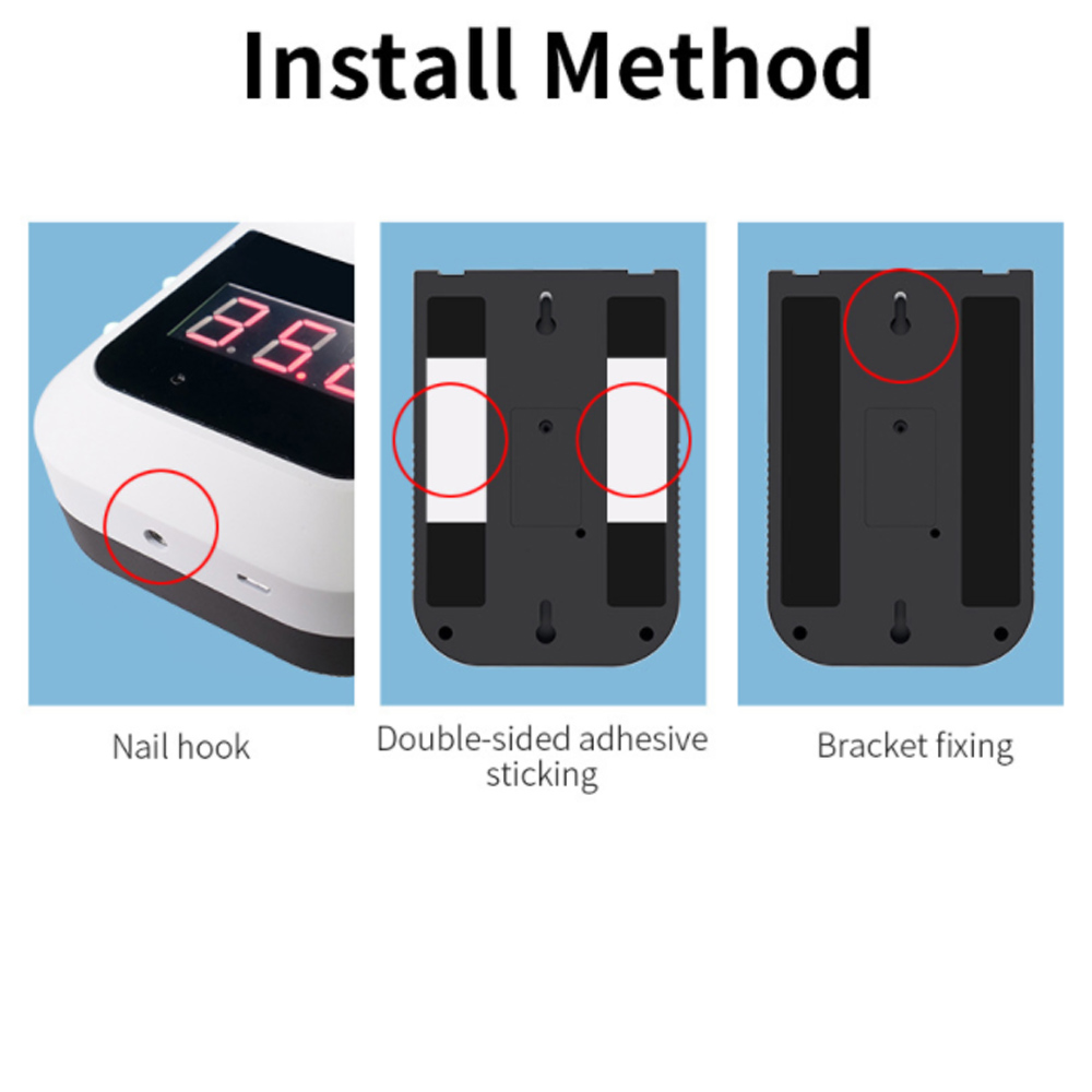 [Hàng mới về] Nhiệt kế hồng ngoại K3 cầm tay hoạt động không tiếp xúc có giá đỡ chuyên dụng