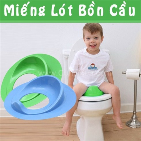 Bệ thu nhỏ bồn cầu cho bé, nắp lót toilet trẻ em hàng Việt Nhật thay thế bô vệ sinh