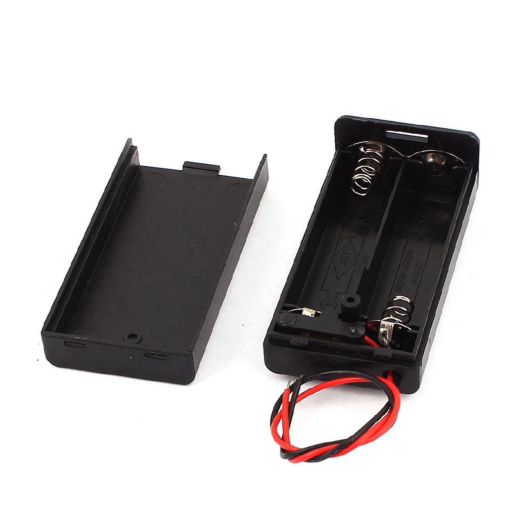 Hộp đựng pin 2 ngăn 1.5V AA có dây