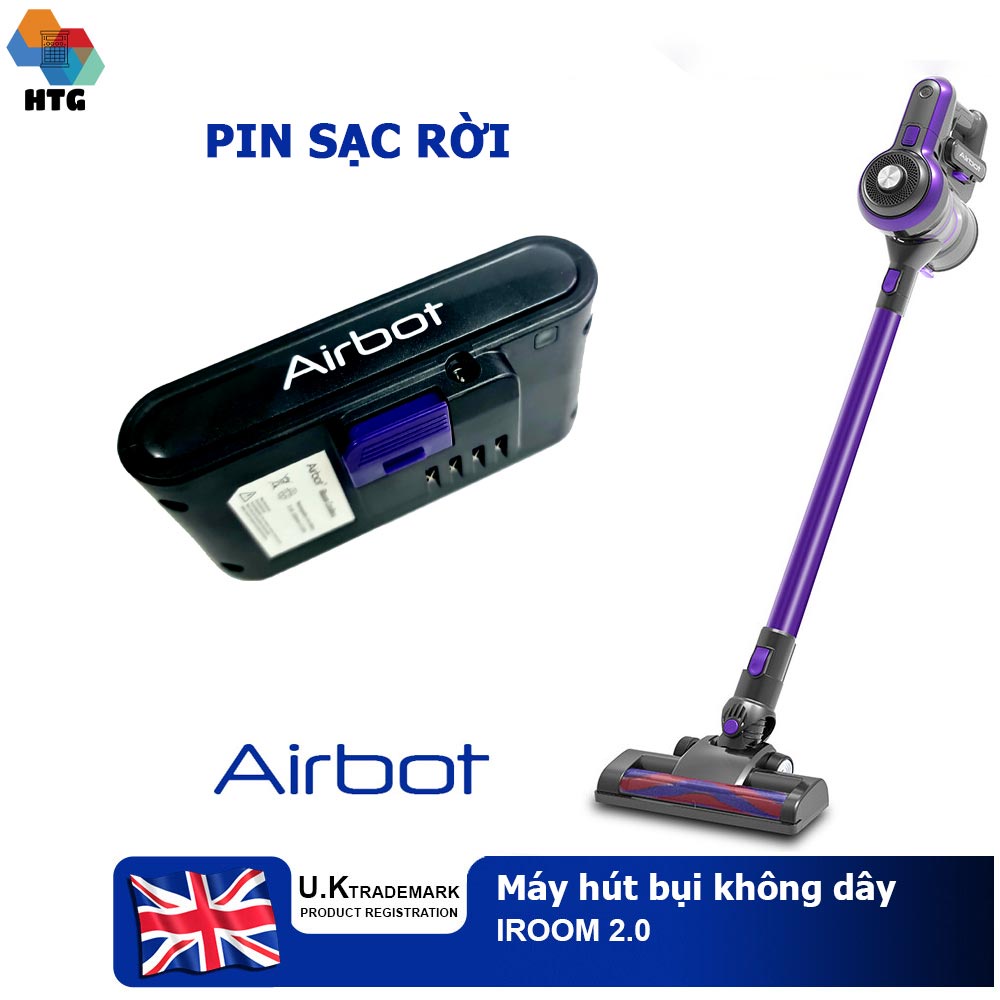 Phụ kiện máy hút bụi Airbot Iroom 2.0 thay thế, sửa chữa cho Pin sạc và động cơ, motor, hàng chính hãng