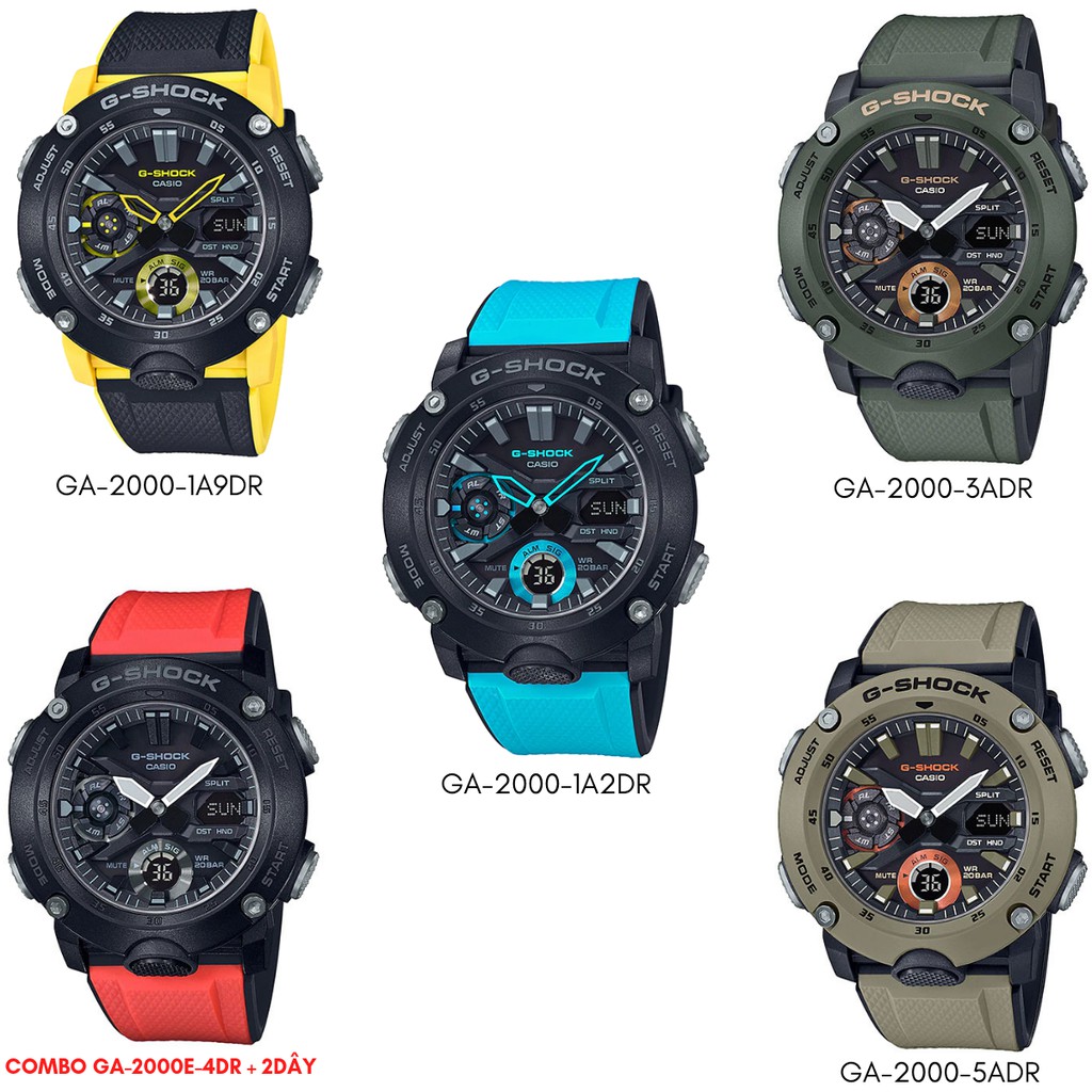 Đồng hồ Casio nam chính hãng Anh Khuê G-SHOCK GA-2000